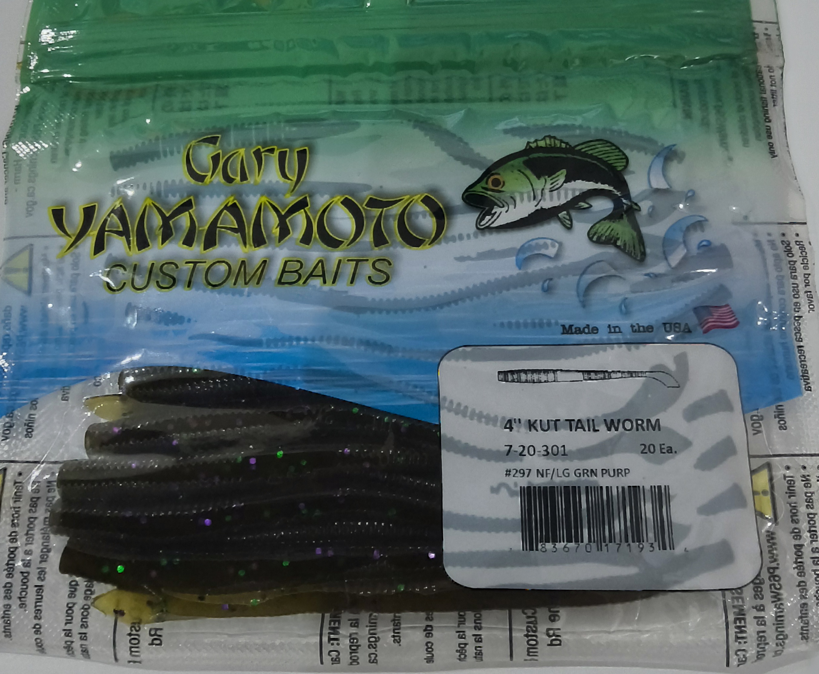Isca Gary Yamamoto Kut Tail Worm 4"